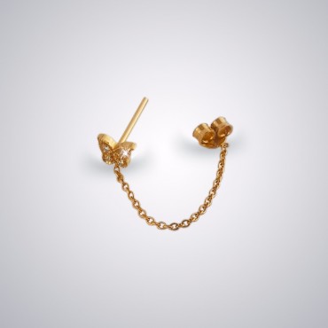 Kelebek Şans Tek Küpe