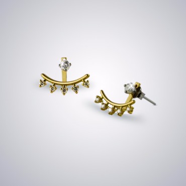 Pırlantalı Altıtaş Küpe