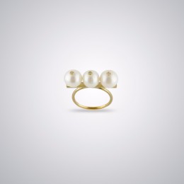 Pırlantalı İnci Yüzük